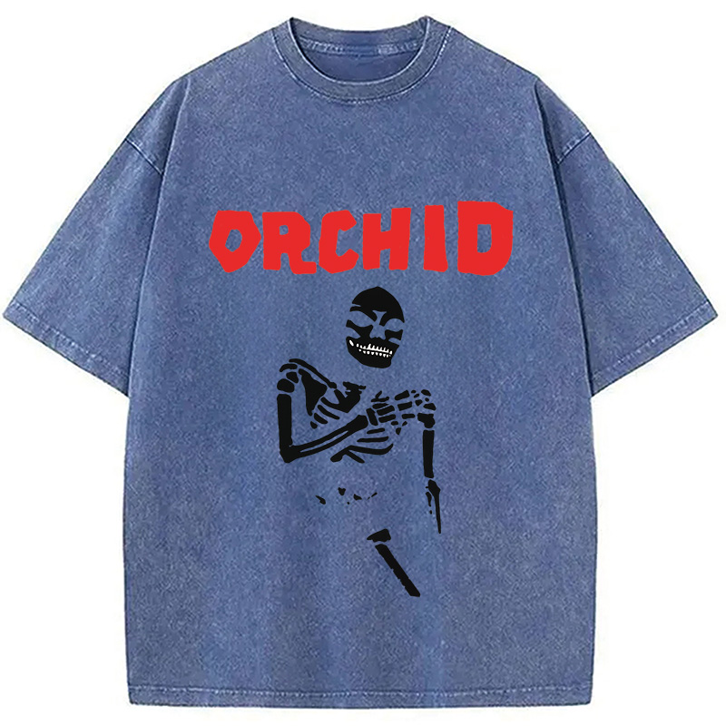 Modecanvas Orchid Chaos Is Me Washed T-Shirt