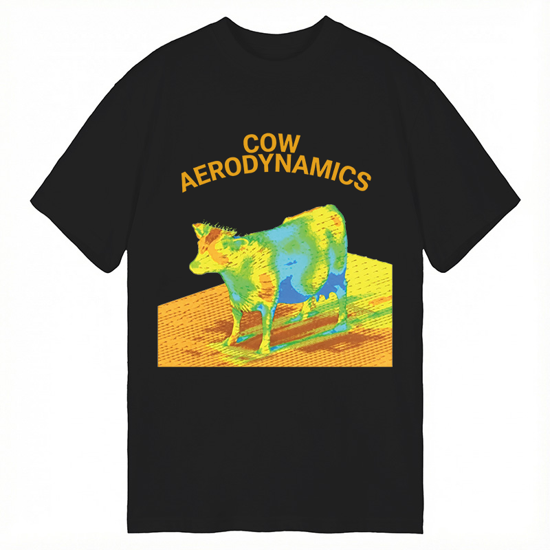 Modecanvas Cow Aerodynamics DTG Printing Classic T-Shirt-modecanvas