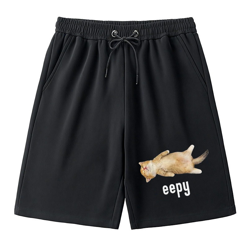 Modecanvas Silly Sleepy Cat Meme Classic Short