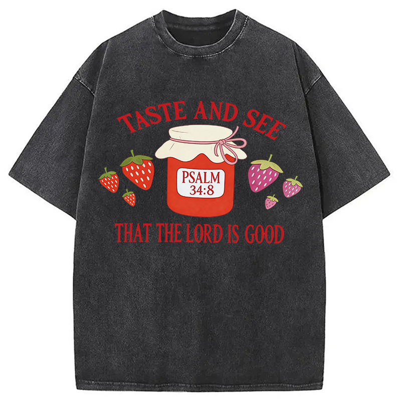 Modecanvas Taste and See DTG Printing Washed T-Shirt