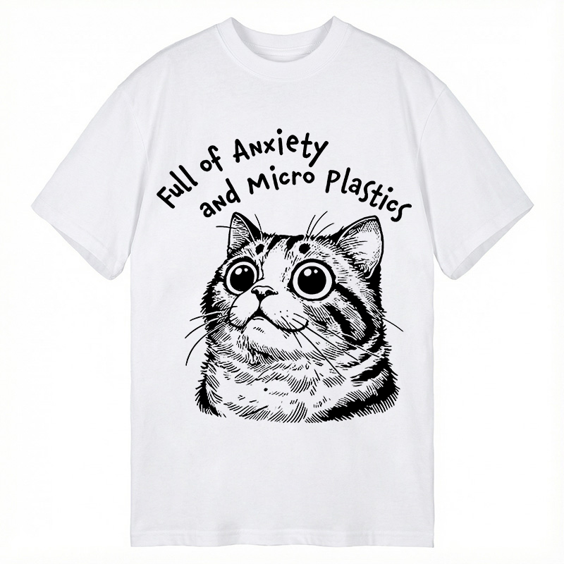 Modecanvas Full of Anxiety and Microplastics DTG Printing Classic T-Shirt-modecanvas