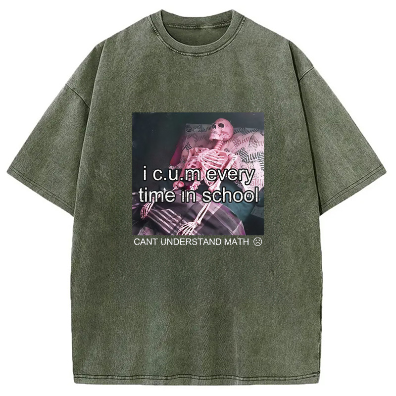 Modecanvas Everytime In School Washed T-Shirt