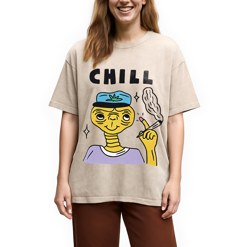 Modecanvas Chill DTG Printing Washed T-Shirt