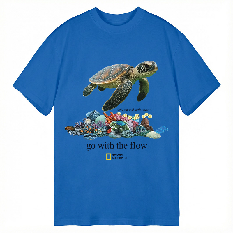 Modecanvas Go With The Flow 2001 DTG Printing Classic T-Shirt-modecanvas