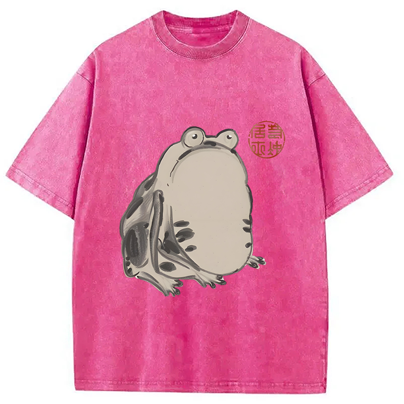 Modecanvas Sai Chu-fu Frog Washed T-Shirt