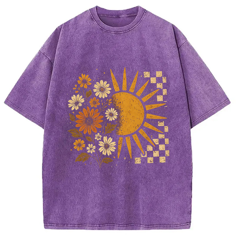 Modecanvas Spring Vacation DTG Printing Washed T-Shirt