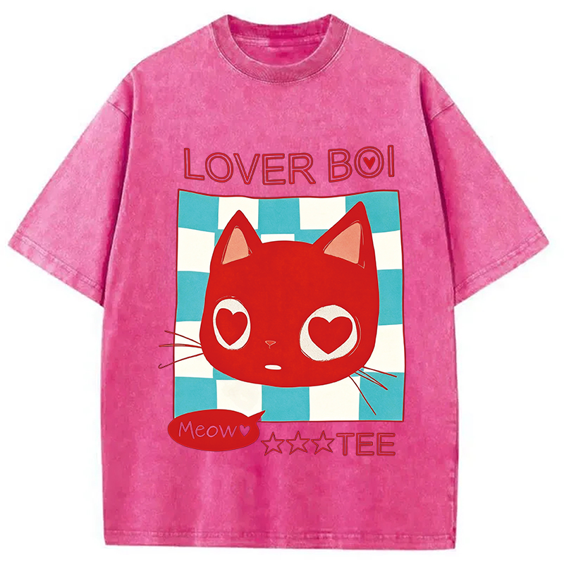 Modecanvas Lover Boi Washed T-Shirt