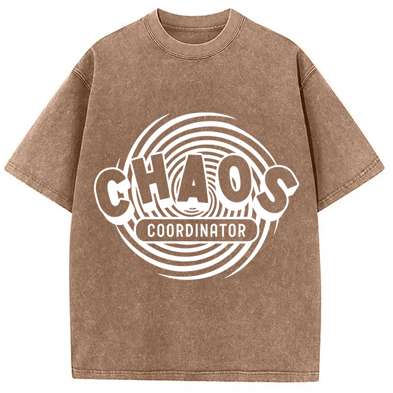 Modecanvas Chaos Coordinator DTG Printing Washed T-Shirt