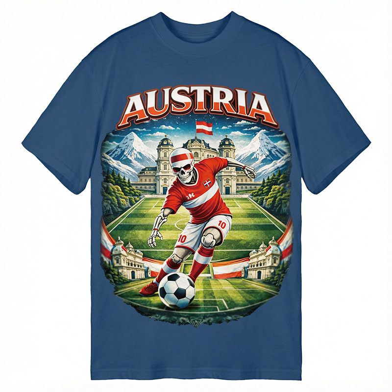 Modecanvas Austria Soccer DTG Printing Classic T-Shirt-modecanvas