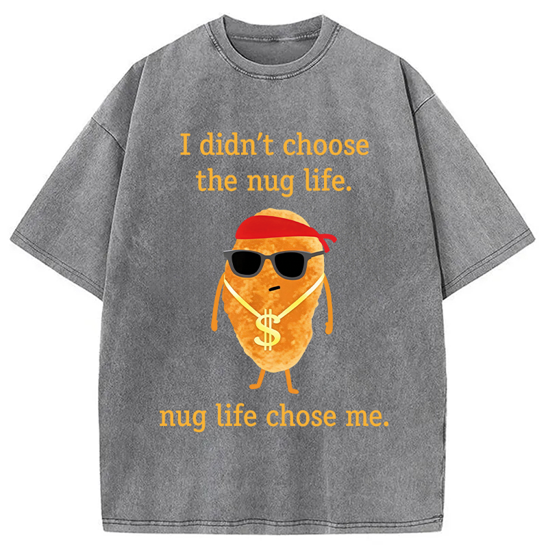 Modecanvas Funny Nugget DTG Printing Washed T-Shirt