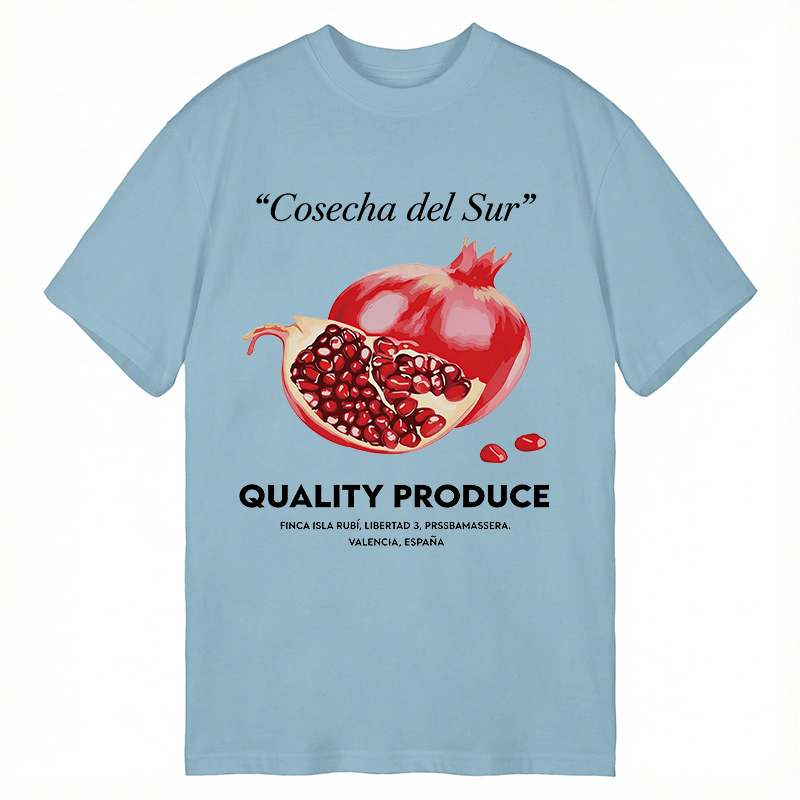 Modecanvas Pomegranate Prin DTG Printing Classic T-Shirt-modecanvas
