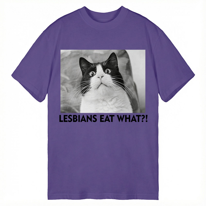 Modecanvas LESBIANS EAT WHAT!? DTG Printing Classic T-Shirt-modecanvas