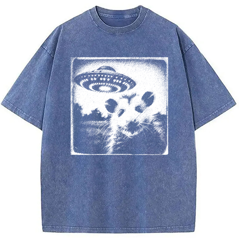 Modecanvas Where Is The Rat ? Washed T-Shirt