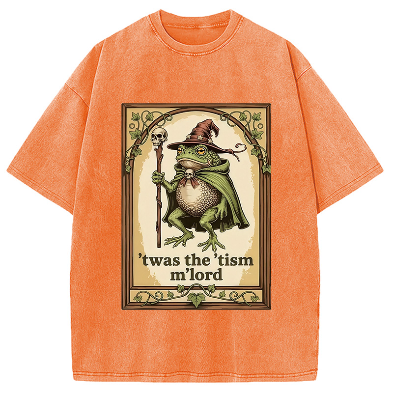 Modecanvas Frog with a Sword Washed T-Shirt