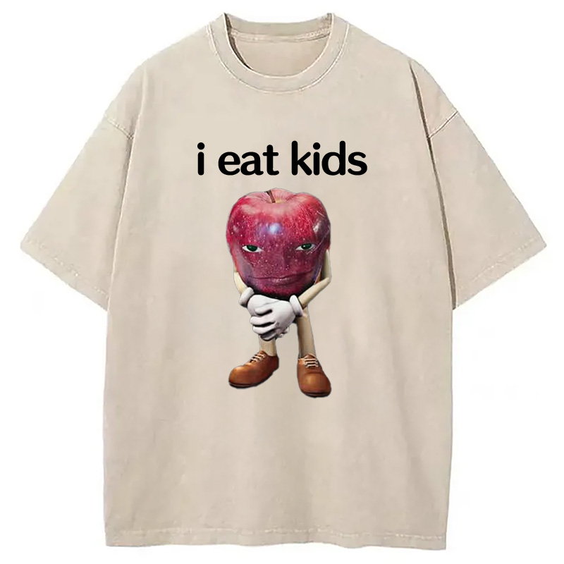 Modecanvas Me Asf Apple Funny Apple Washed T-Shirt