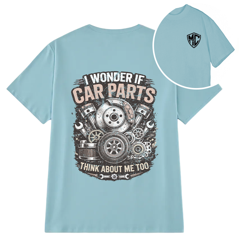 Modecanvas Vintage Car Parts DTG Printing Back Classic T-Shirt