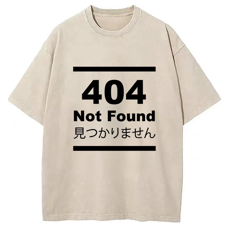 Modecanvas 404 Not Found Japanese Washed T-Shirt
