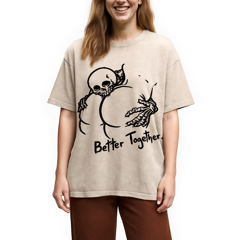 Modecanvas Better Together DTG Printing Washed T-Shirt