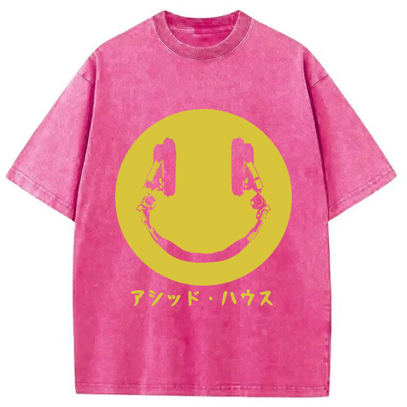Modecanvas House Music Japan Washed T-Shirt