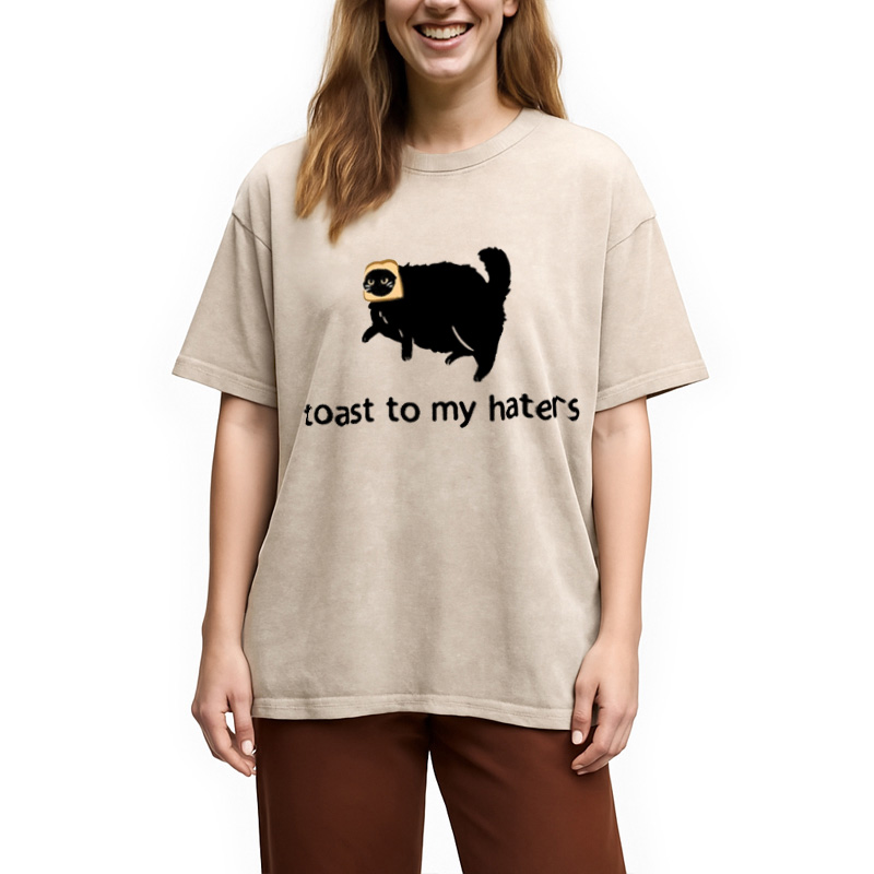 Modecanvas Toast To My Haters Washed T-Shirt