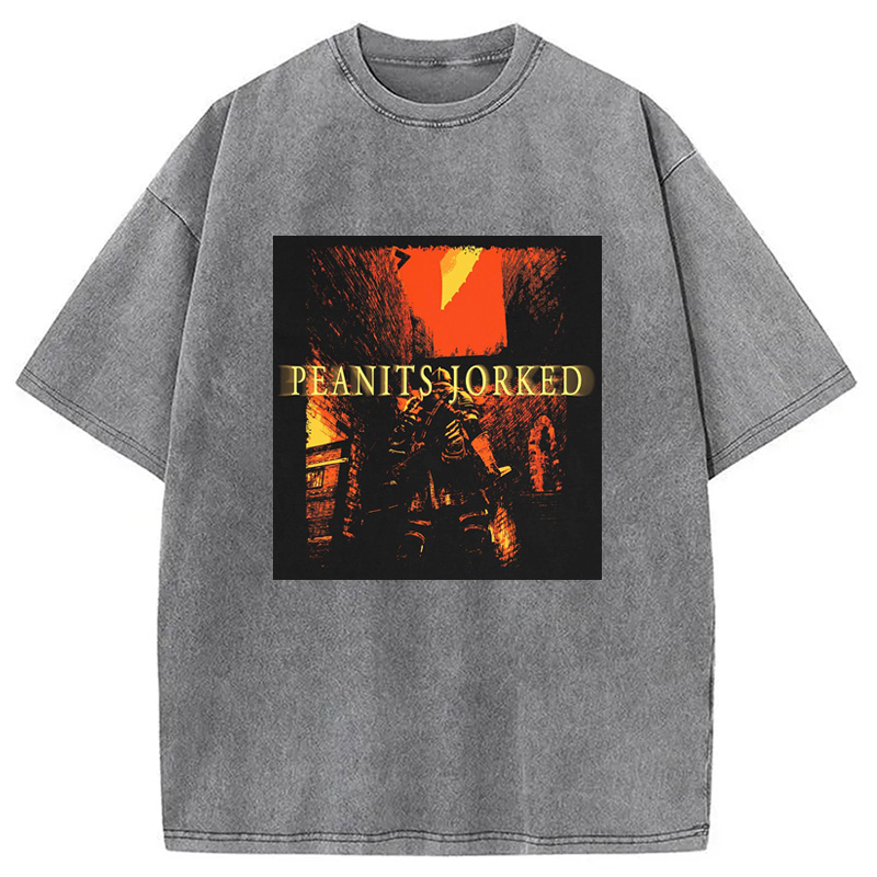 Modecanvas PEANITS JORKED Washed T-Shirt