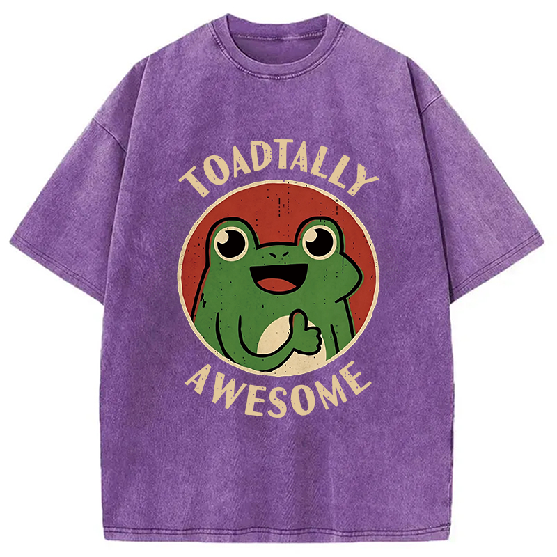 Modecanvas Toadtally Awesome DTG Printing Washed T-Shirt