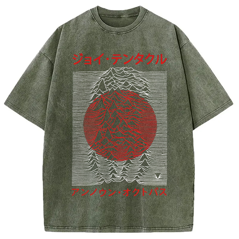 Modecanvas Retro Music Washed T-Shirt
