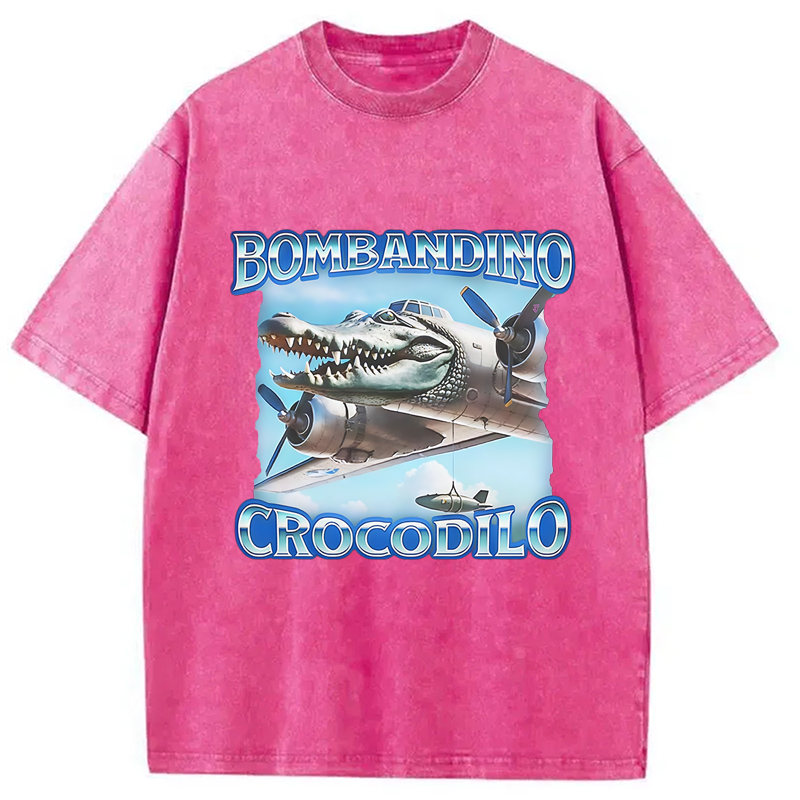 Modecanvas Bombandino Crocodilo Washed T-Shirt