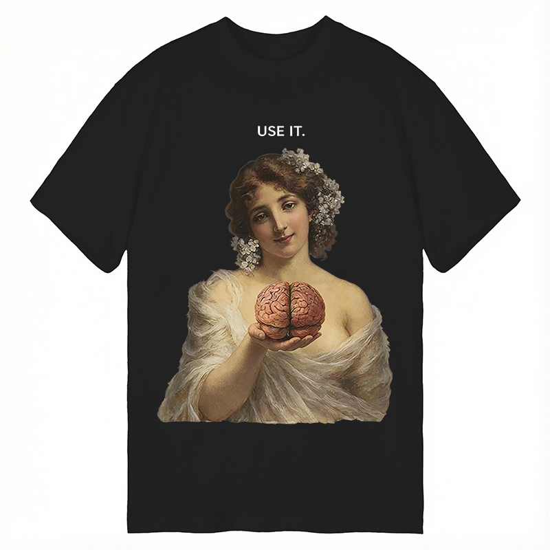 Modecanvas Use Your Brain DTG Printing Classic T-Shirt-modecanvas