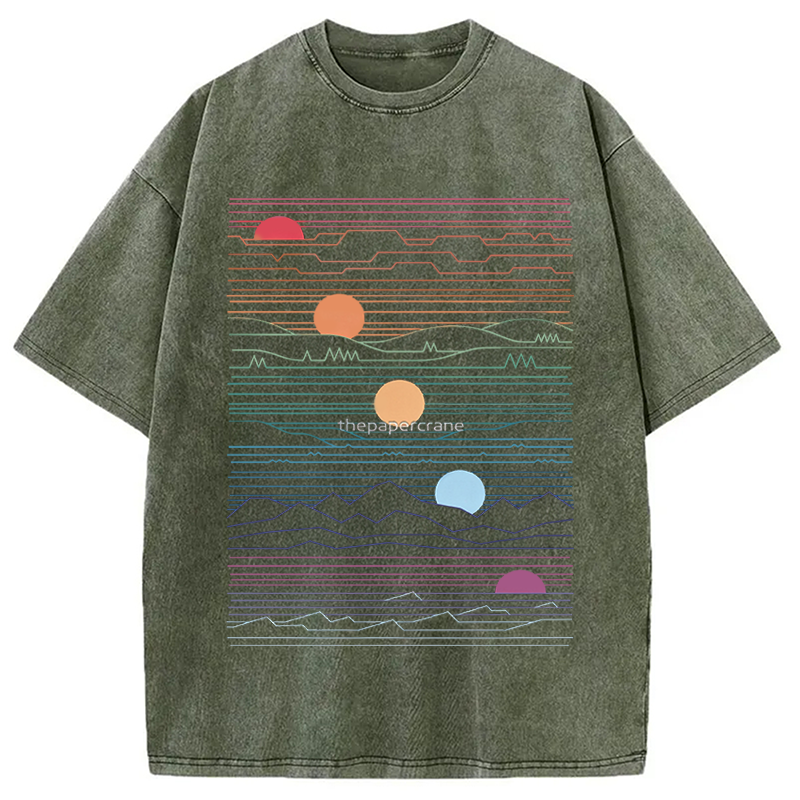 Modecanvas Under One Sun DTG Printing Washed T-Shirt