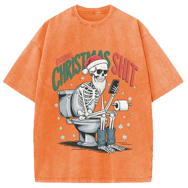 Modecanvas Doing Christmas Shit Washed T-Shirt