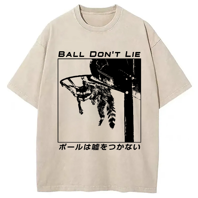 Modecanvas The Ball Doesn't Lie Washed T-Shirt