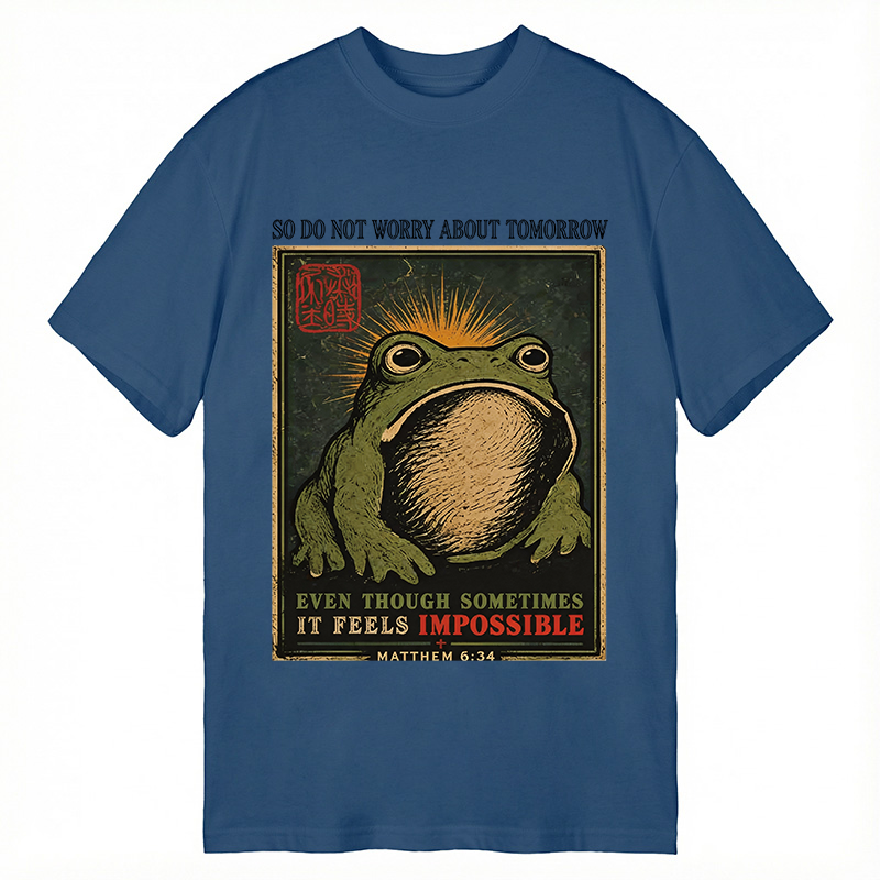 Modecanvas So Do Not Worry About Tomorrow DTG Printing Classic T-Shirt-modecanvas