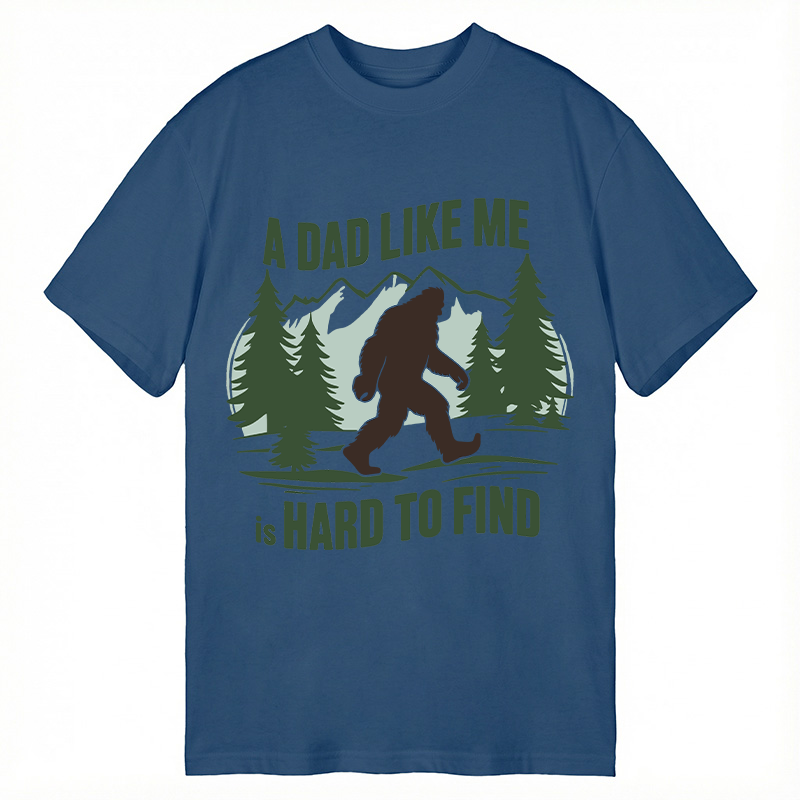 Modecanvas Retro Funny Bigfoot Dad DTG Printing Classic T-Shirt-modecanvas