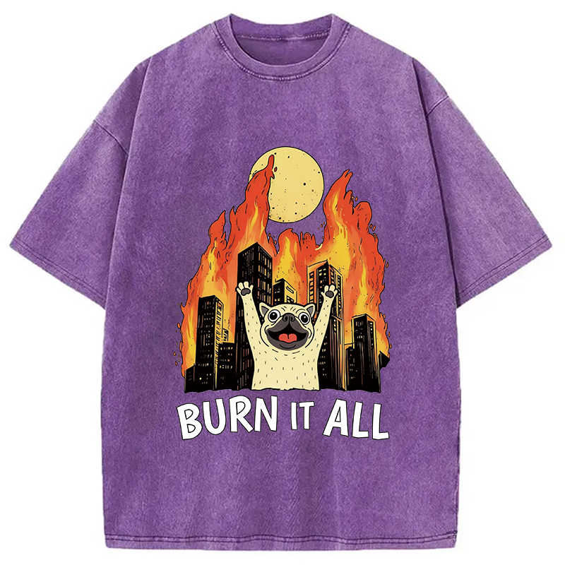 Modecanvas Burn It All DTG Printing Washed T-Shirt