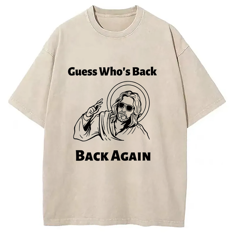 Modecanvas Funny Easter Jesus DTG Printing Washed T-Shirt