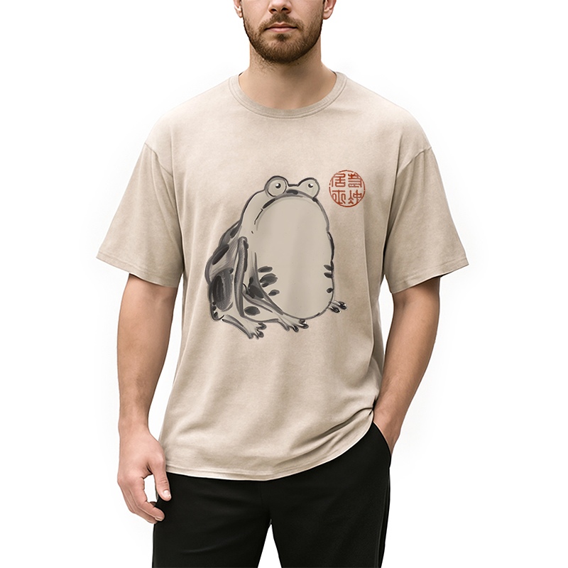 Modecanvas Sai Chu-fu Frog Washed T-Shirt