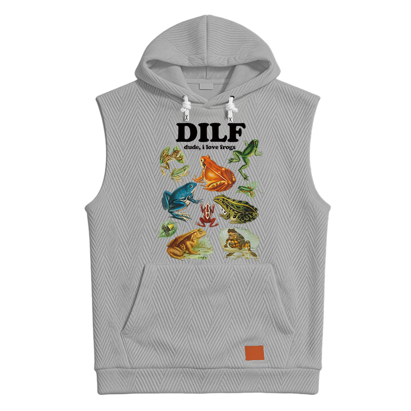 Modecanvas Dude I Love Frog Hooded Tank