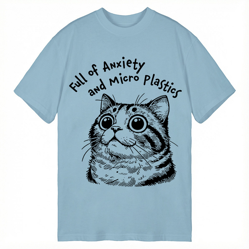 Modecanvas Full of Anxiety and Microplastics DTG Printing Classic T-Shirt-modecanvas