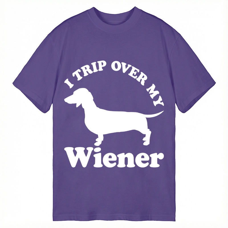 Modecanvas I Trip Over My Wiener DTG Printing Classic T-Shirt-modecanvas