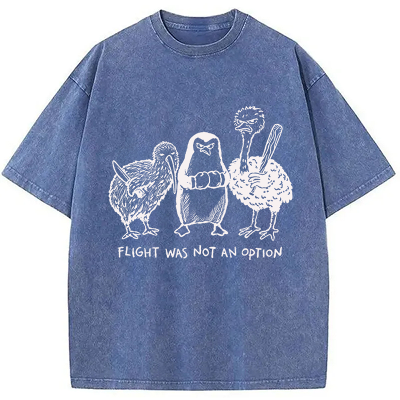 Modecanvas A Tough Decision DTG Printing Washed T-Shirt