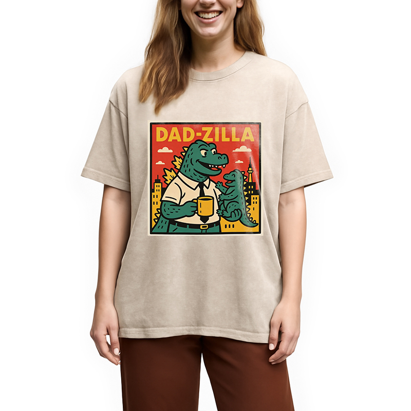 Modecanvas Dadzilla DTG Printing Washed T-Shirt
