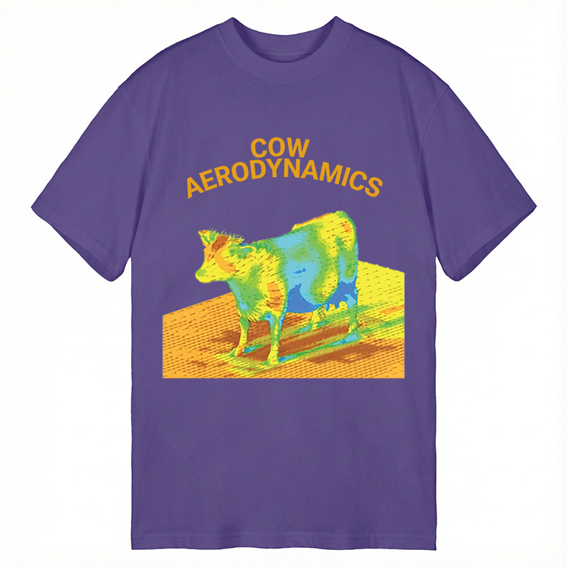 Modecanvas Cow Aerodynamics DTG Printing Classic T-Shirt-modecanvas