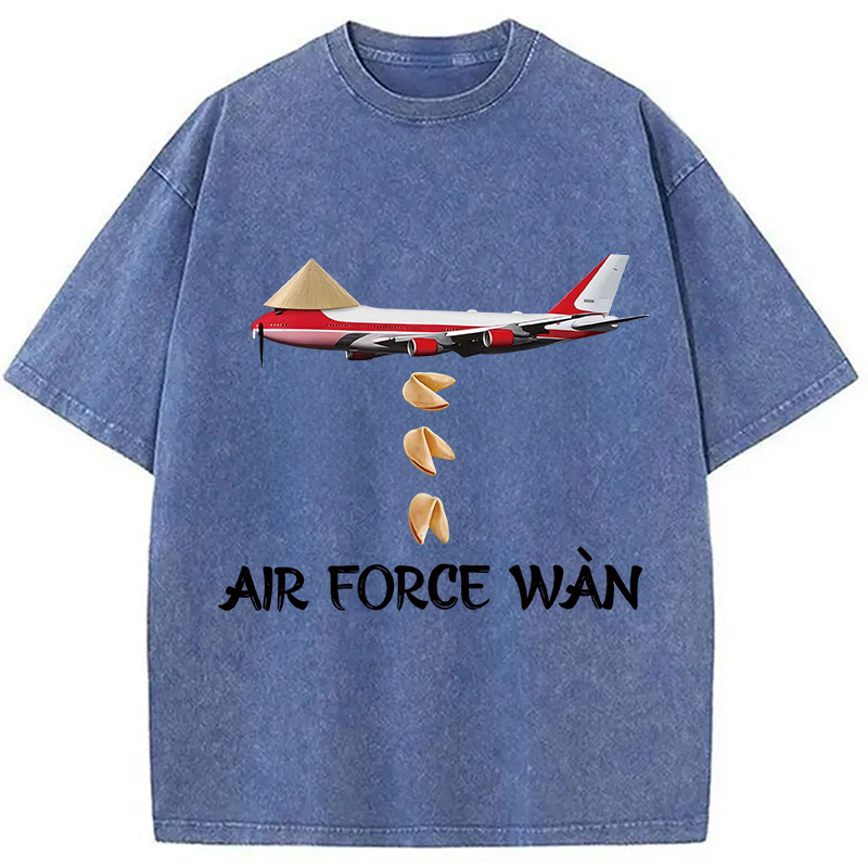 Modecanvas Air Force Wan DTG Printing Washed T-Shirt