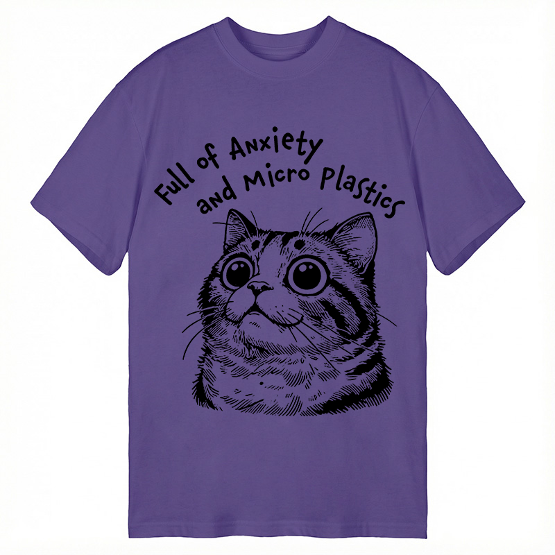 Modecanvas Full of Anxiety and Microplastics DTG Printing Classic T-Shirt-modecanvas