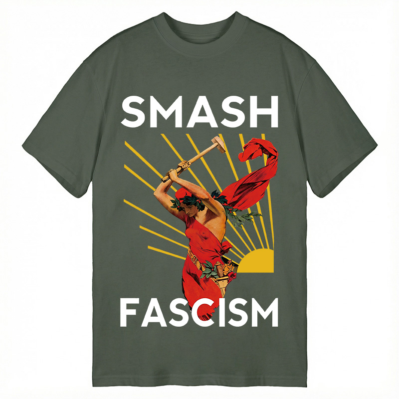 Modecanvas Smash Fascism DTG Printing Classic T-Shirt