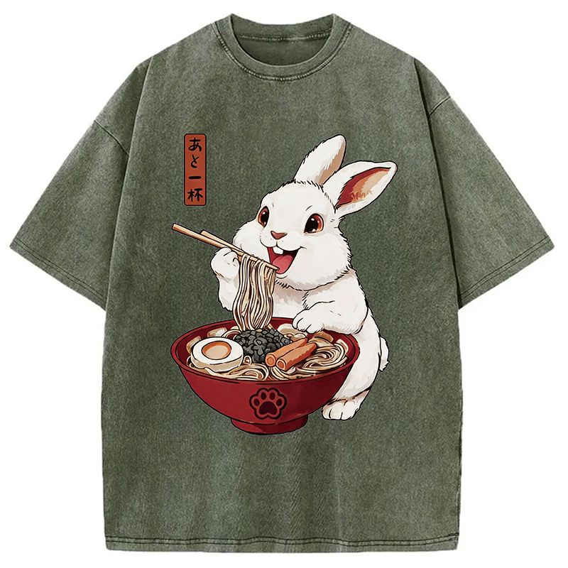 Modecanvas One More Bowl DTG Printing Washed T-Shirt
