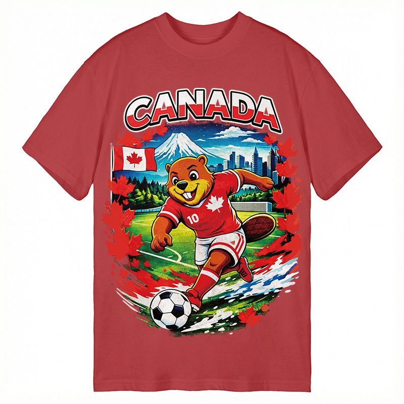 Modecanvas Canada Soccer DTG Printing Classic T-Shirt-modecanvas
