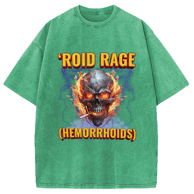 Modecanvas Roid Rage DTG Printing Washed T-Shirt