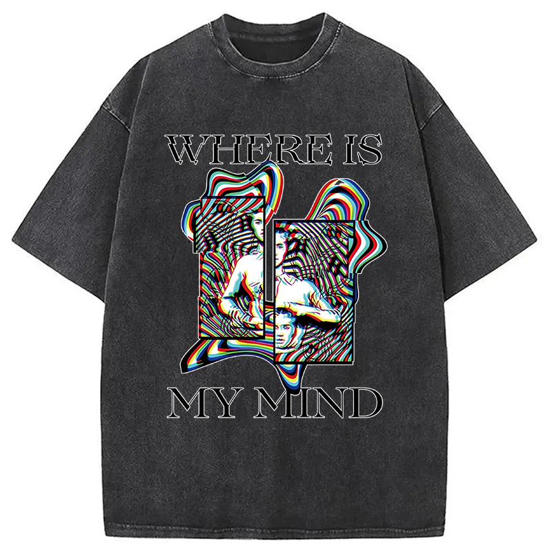 Modecanvas Psychedelic Rave Fashion DTG Printing Washed T-Shirt